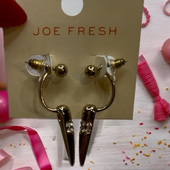 Joe Fresh Gold Spike Earrings - Picture 3 of 4
